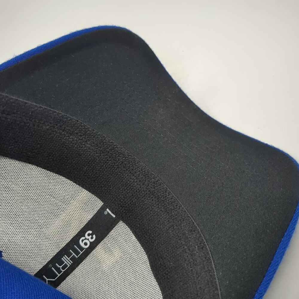 New Era MLB Kansas City Royals Baseball Cap Blue L 39THIRTY Stretch Fit Logo Hat - Picture 10 of 11